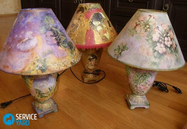 Абажур для настольной лампы своими руками