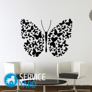 Бабочки на стену