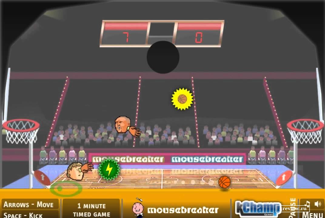 Баскетбол головами – огляд флеш ігри на двох