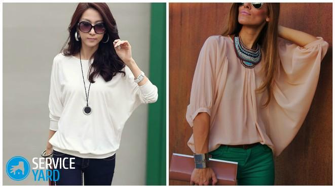 Блузка летучая мышь своими руками