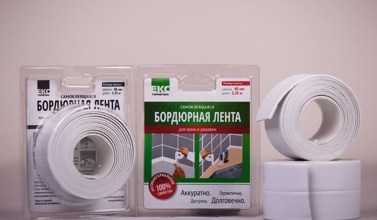 Бордюрная самоклеящаяся лента для ванны: монтаж и отзывы