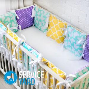 Бортики в кроватку фото ? для новорожденных, выкройки для бортиков в детскую кроватку