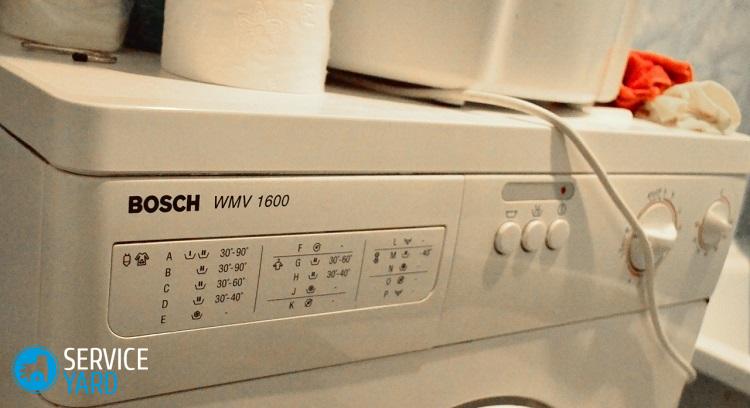 Bosch wmv 1600