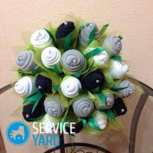 Букет из носков для мужчины своими руками