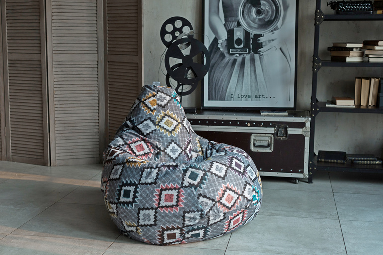 Чехол для кресла мешка своими руками