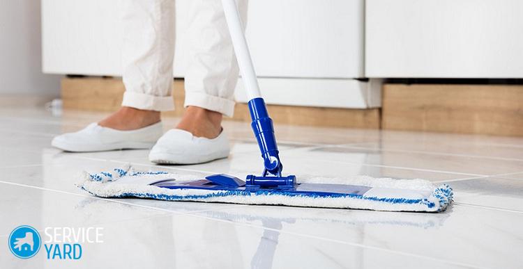 Чем отмыть пол после ремонта от побелки?