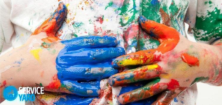 Чем отстирать акриловую краску с одежды?