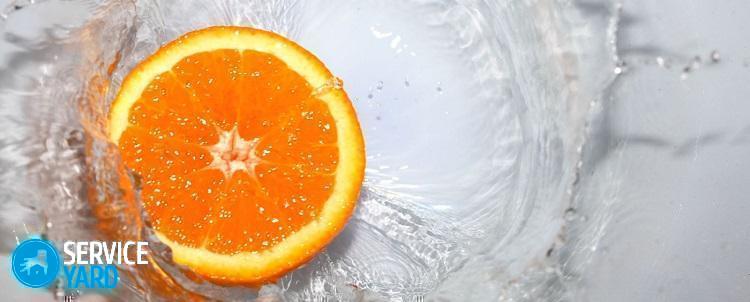 Чем отстирать пятно от апельсина