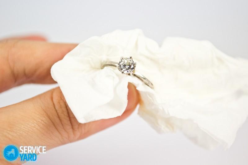 Чем почистить золото в домашних условиях с камнями?