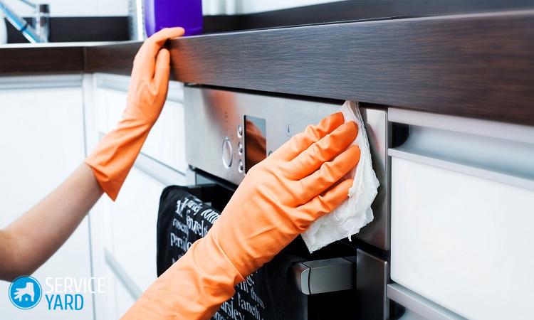 Чистка духовки газовой плиты
