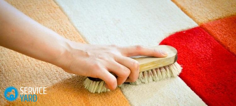 Чистка ковров Ванишем в домашних условиях