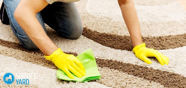 Чистка ковров Ванишем в домашних условиях