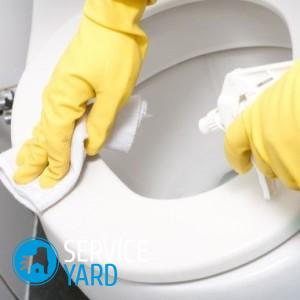 Чистка унитаза содой и уксусом