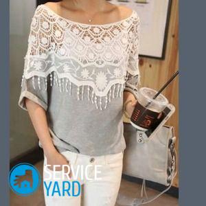 Декор одежды кружевом своими руками