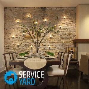 Декоративная штукатурка на кухне