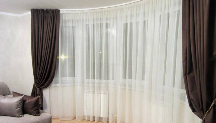 Дизайн штор для залу