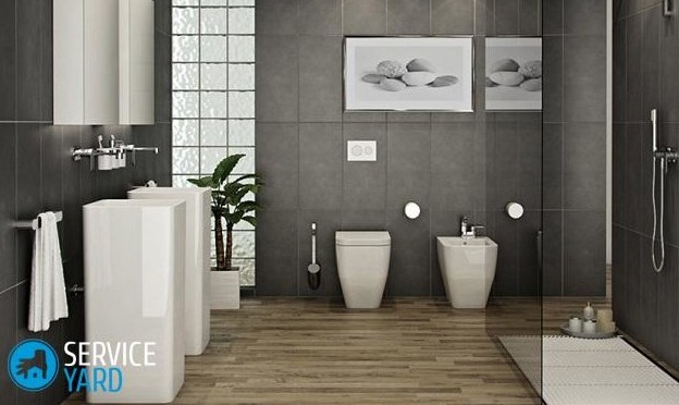 Дизайн ванной в серых тонах