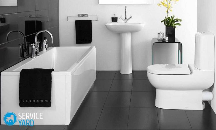 Дизайн ванной в серых тонах