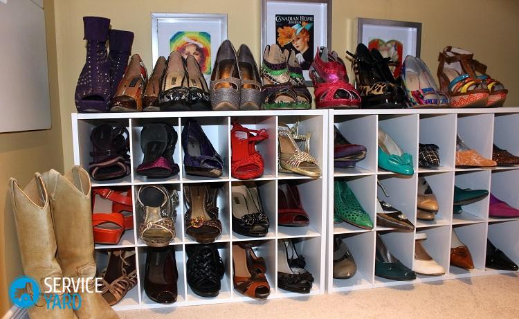 Для хранения обуви есть много практичных мест