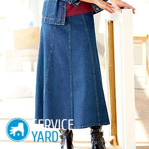 Джинсовая юбка для девочки своими руками — выкройки