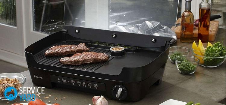 Электрический гриль, особенности и виды