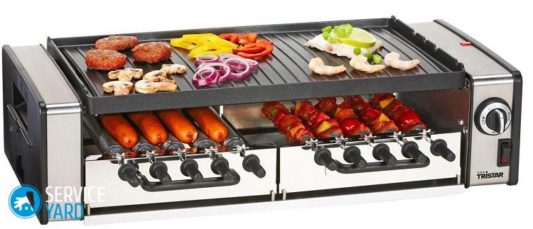 Электрический гриль, особенности и виды