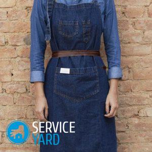 Фартук из джинсов своими руками