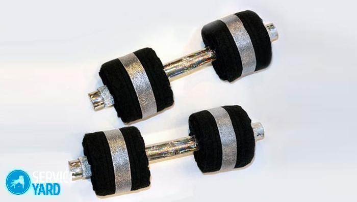 Гантели из носков своими руками