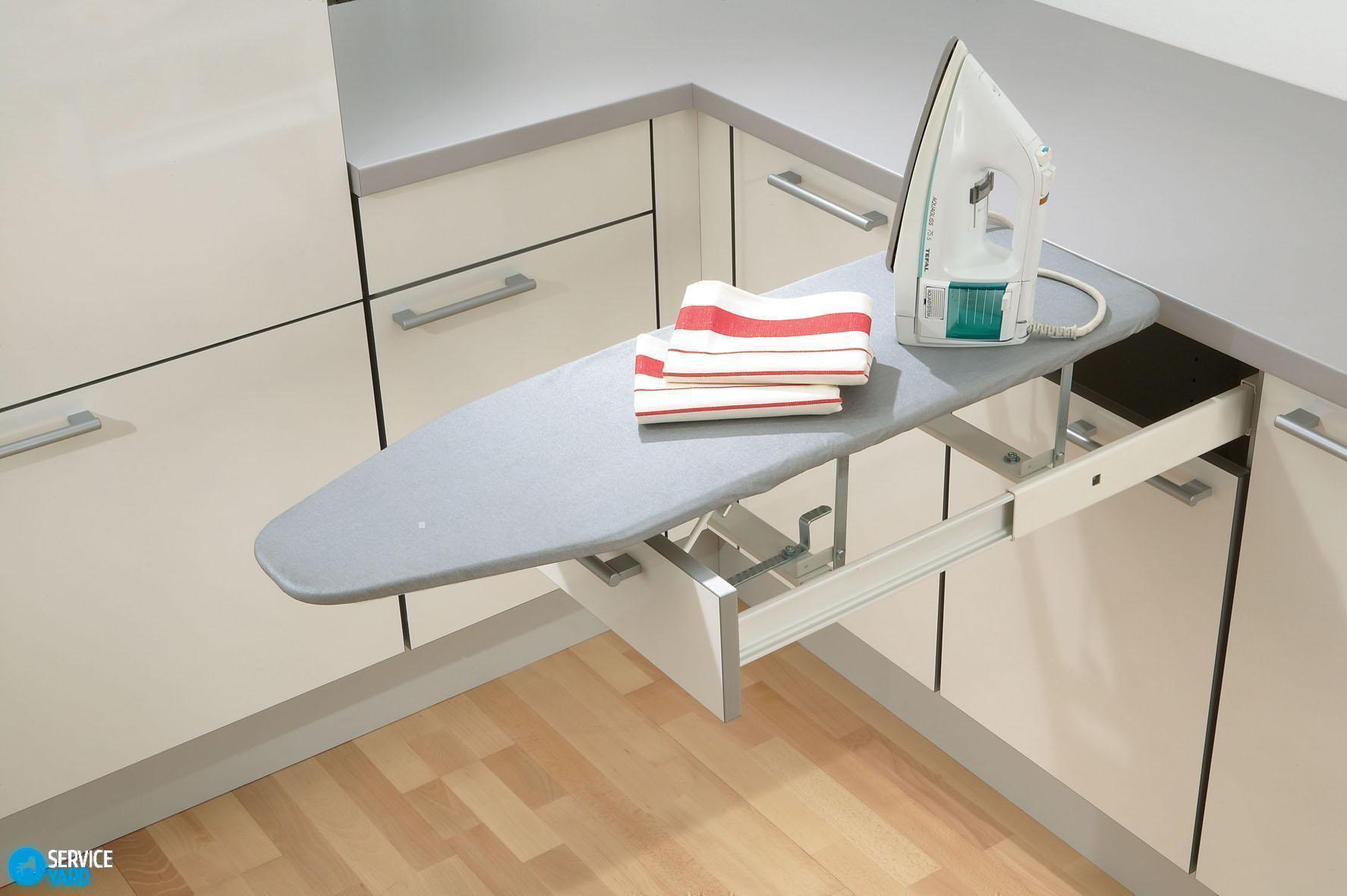 Гладильная доска встроенная в шкаф