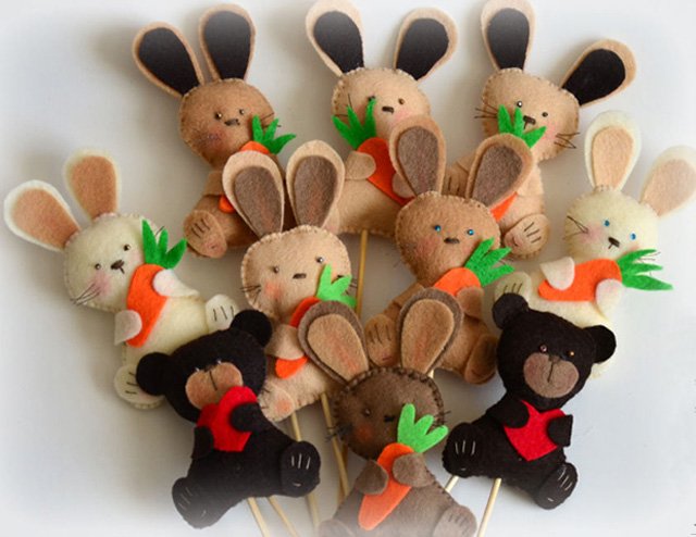 Іграшки з фетру з викрійками