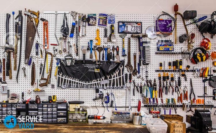 Хранение инструмента на стене