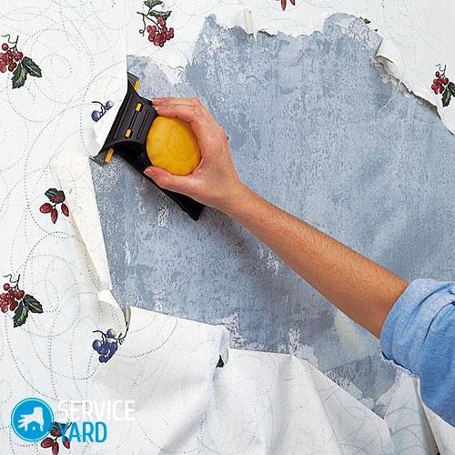 Как быстро снять обои со стен