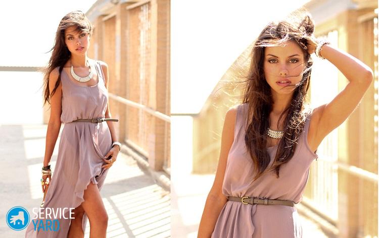 Как гладить шифоновое платье?