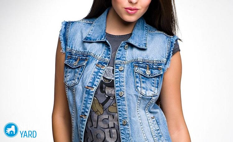 Как из джинс сделать жилетку?