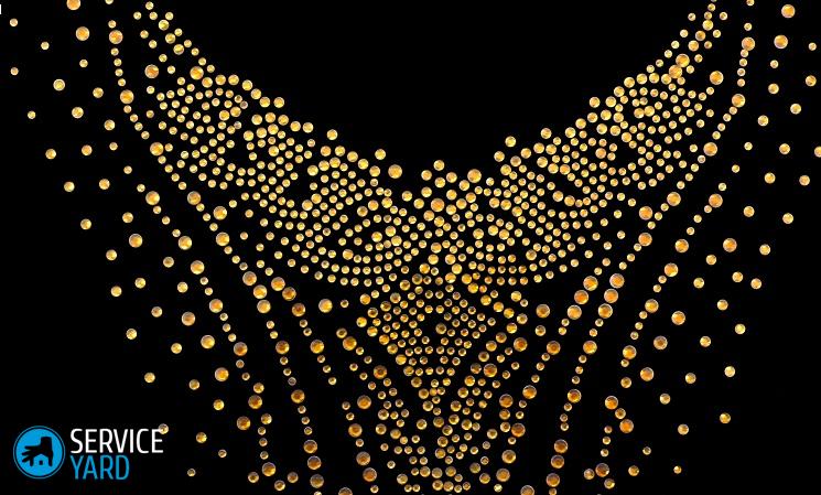 Как клеить стразы на одежду?