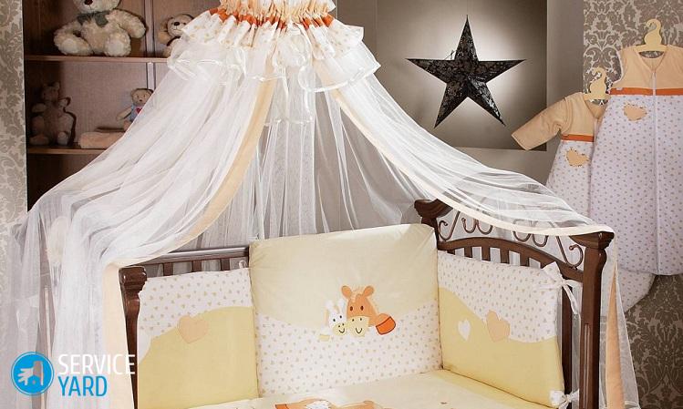 Как крепить балдахин на детскую кроватку?