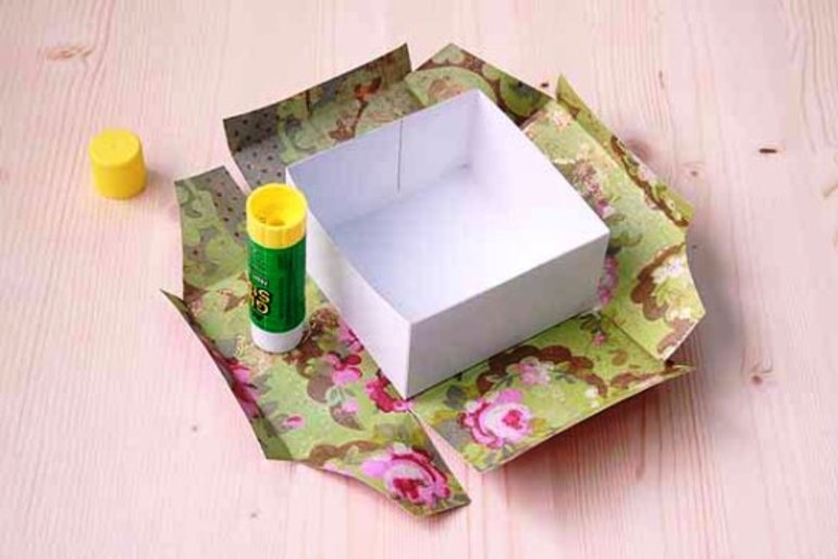 Как обклеить коробку бумагой: пошаговый мастер-класс Как обклеить коробку бумагой: пошаговый мастер-класс