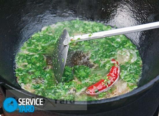 Как очистить казан?