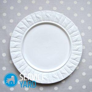 Как очистить тарелки от желтого налета?