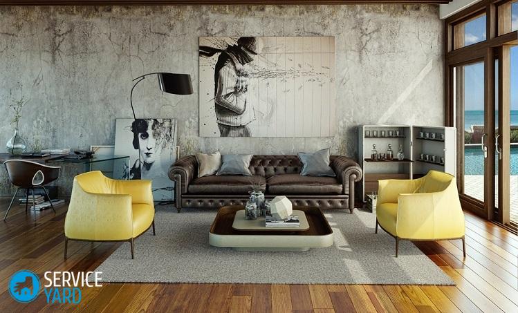 Как оформить стену в гостиной над диваном?