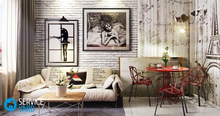 Как оформить стену в гостиной над диваном?