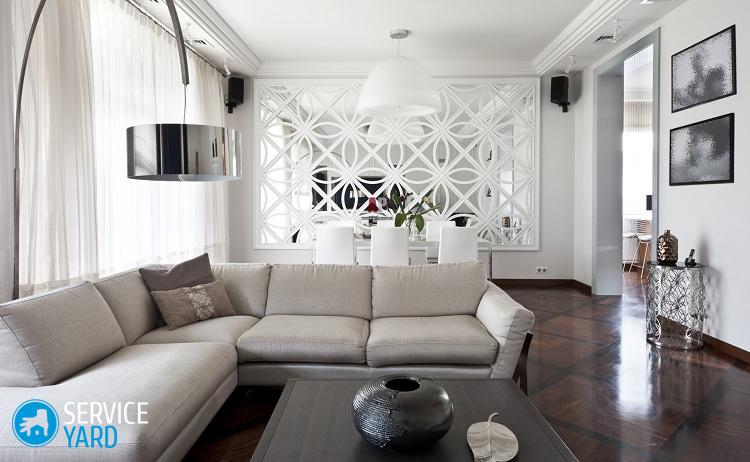 Как оформить стену в гостиной над диваном?