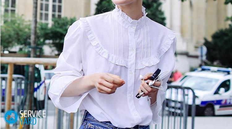 Как отбелить белую блузку, если она посерела?