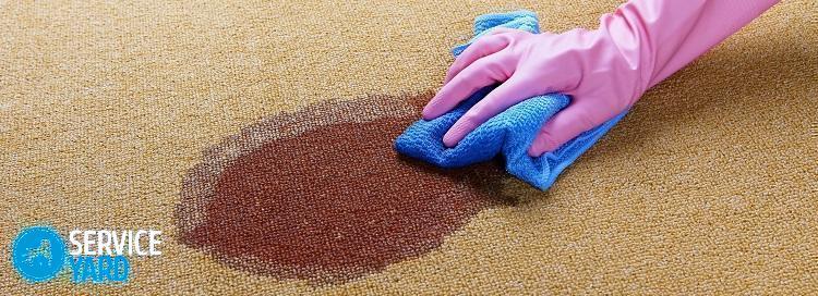 Как отмыть кровь с ковра