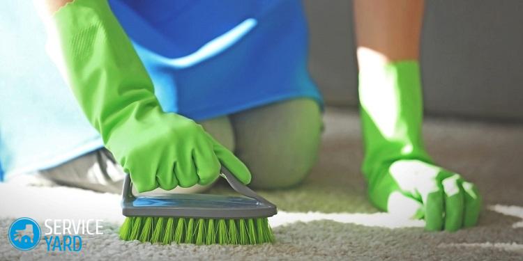 Как отмыть кровь с ковра