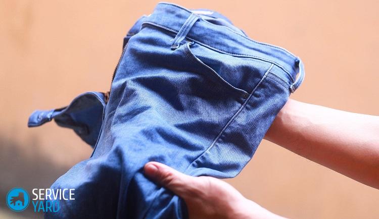 Как отстирать джинсы от грязи?