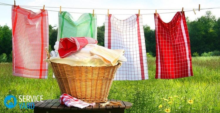 Как отстирать кухонные полотенца при помощи растительного масла?