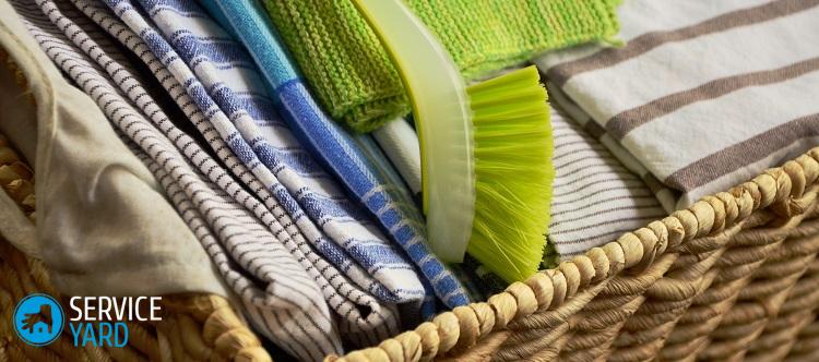 Как отстирать кухонные полотенца в домашних условиях без кипячения?