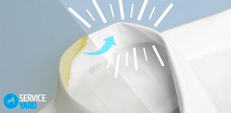 Как отстирать воротник белой рубашки?