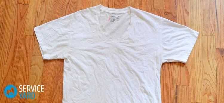 Как отстирать желтые пятна на белом?